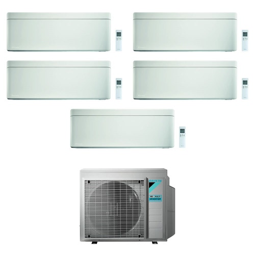 Immagine di Daikin STYLISH R32 Climatizzatore a parete penta split inverter Wi-Fi bianco | unità esterna 7.8 kW unità interne 9000+9000+9000+12000+12000 BTU 5MXM90N+3xFTXA25AW+2xFTXA35AW