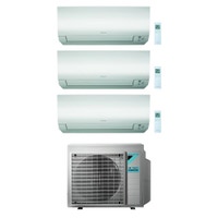 Immagine di Daikin PERFERA FTXM-N R32 Climatizzatore a parete trial split inverter Wi-Fi bianco | unità esterna 6.8 kW unità interne 9000+15000+15000 BTU 3MXM68N+FTXM25N+2xFTXM42N
