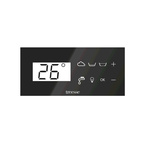 Immagine di Treesse GHOST ZEN minipiscina rettangolare L.280 P.235 H.85 cm, con idromassaggio 40 jet Ghost System e comando touch V2022BN