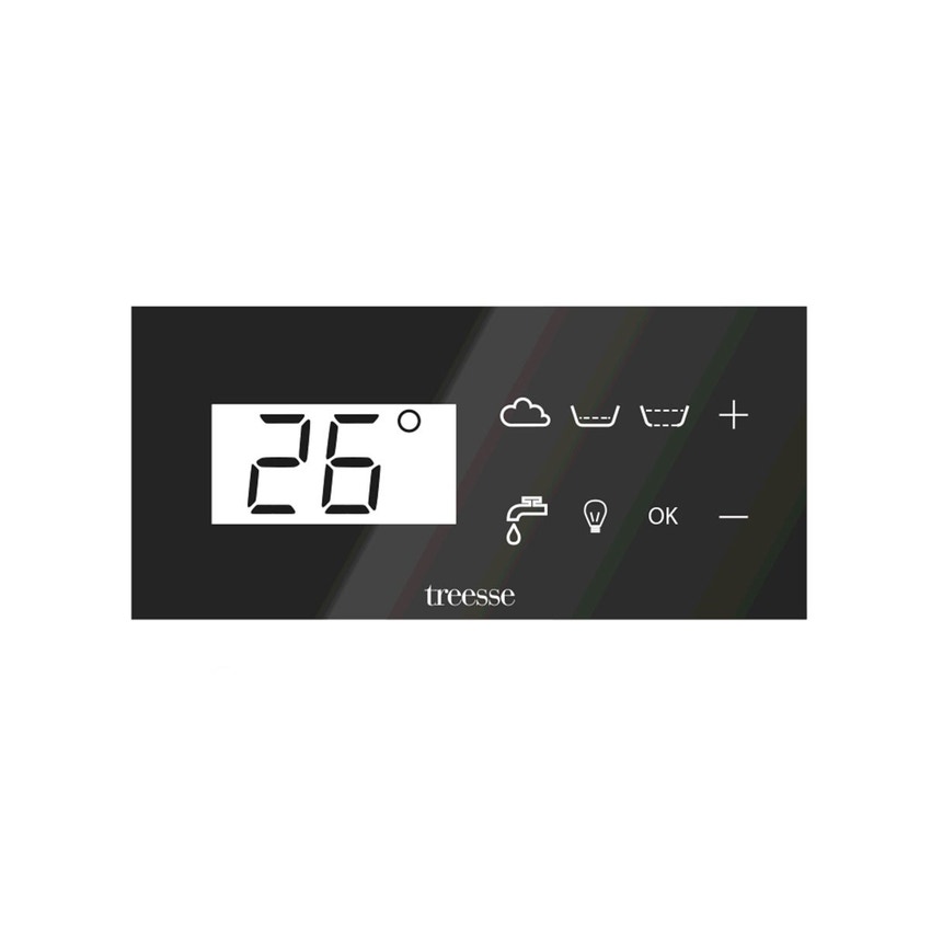 Immagine di Treesse GHOST ZEN minipiscina rettangolare L.280 P.235 H.85 cm, con idromassaggio 40 jet Ghost System e comando touch V2022BN