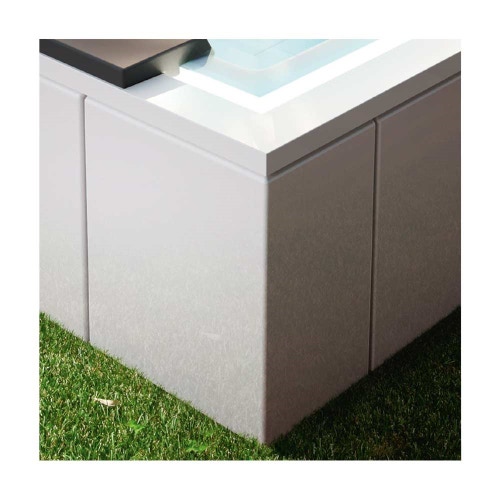 Immagine di Treesse Pannellatura in VTR per installazione centrostanza minipiscina Ghost Zen Active, colore bianco B22GZA