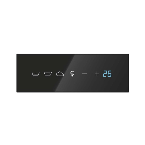 Immagine di Treesse GHOST MUSE minipiscina rettangolare L.280 P.235 H.98 cm, con idromassaggio Ghost System e comando touch V212GBN