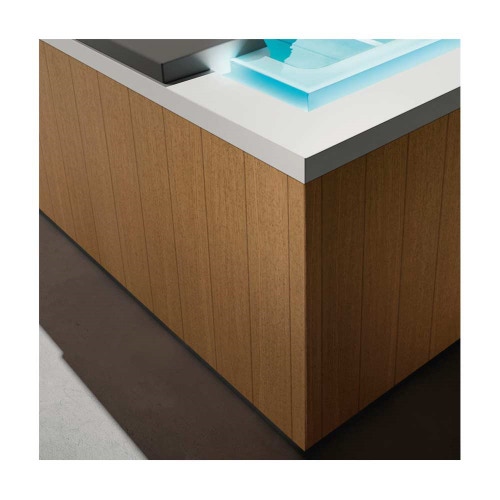 Immagine di Treesse pannellatura in finitura legno per installazione centrostanza minipiscina Ghost Maya L22GM