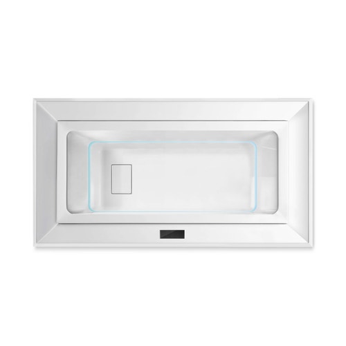 Immagine di Treesse GHOST FUSION SPA 220 minipiscina da esterno rettangolare L.220 P.120 H.67 cm, con idromassaggio Ghost System e comando touch V862O