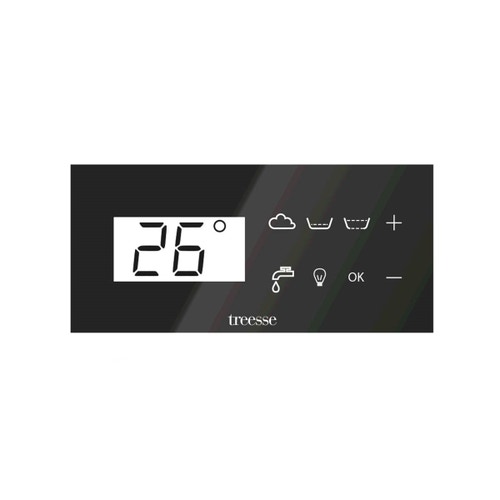 Immagine di Treesse GHOST PLUS PHANTOM PR1 minipiscina quadrata L.235 H.98 cm, con 40 getti idromassaggio e 20 getti idromassaggio plus Ghost System e comando touch V322M