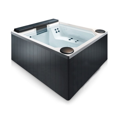 Immagine di Treesse POOL QUARZ LIGHT 235 minipiscina idromassaggio L.235 P.215 H.90 cm, con impianto digitale PQ2352BN00GR