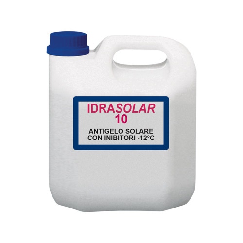 Immagine di Foridra IDRASOLAR 10 antigelo premiscelato atossico per protezione impianti solari -12°C, tanica da 5 kg I.10T5