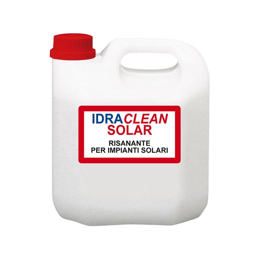 Immagine di Foridra IDRACLEAN SOLAR pulitore per impianti solari da glicole deteriorato e stagnazione degli ossidi metallici, tanica da 5 kg I.SOLART5