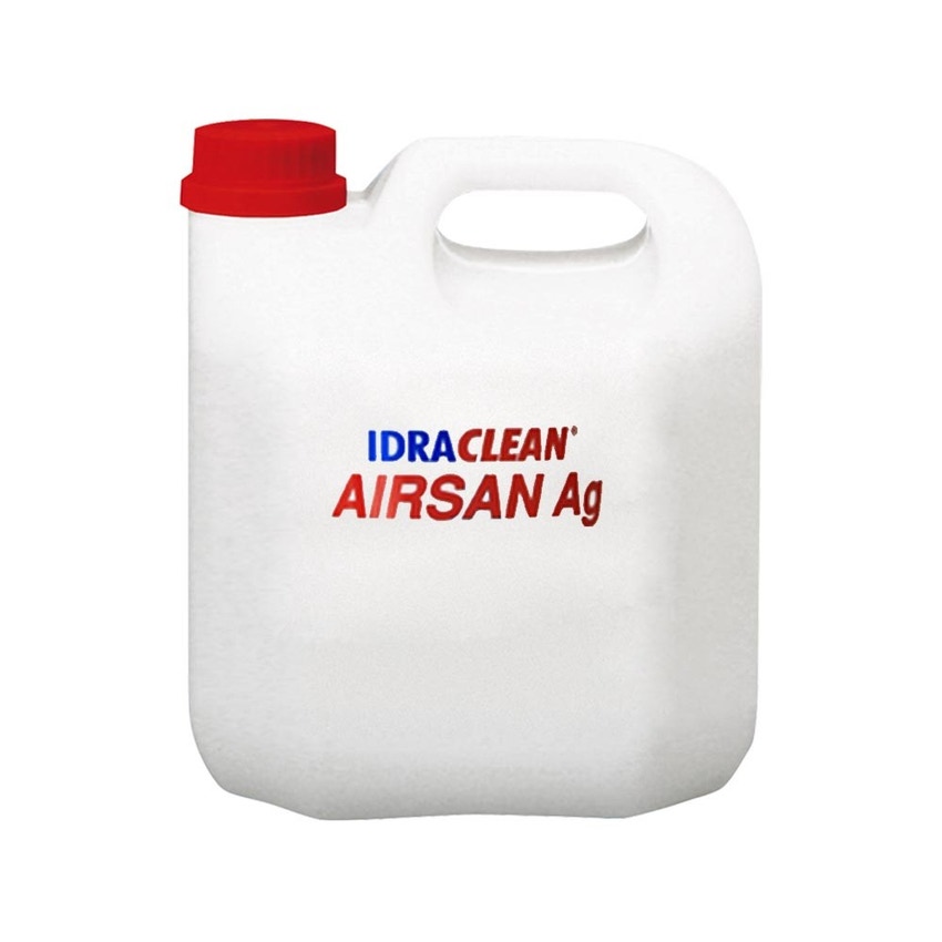 Immagine di Foridra IDRACLEAN AIRSAN Ag biocida a base di perossido di idrogeno e ioni argento ad azione detergente e sanificante, tanica da 5 kg I.AIRST5
