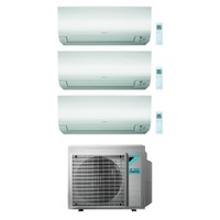 Immagine di Daikin PERFERA FTXM-N R32 Climatizzatore a parete trial split inverter Wi-Fi bianco | unità esterna 6.8 kW unità interne 7000+7000+12000 BTU 3MXM68N+FTXM[20|20|35]N