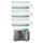 Daikin PERFERA FTXM-N R32 Climatizzatore a parete trial split inverter Wi-Fi bianco | unità esterna 6.8 kW unità interne 7000+9000+15000 BTU 3MXM68N+FTXM[20|25|42]N