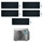 Daikin STYLISH R32 Climatizzatore a parete penta split inverter Wi-Fi nero | unità esterna 7.8 kW unità interne 5000+5000+5000+5000+9000 BTU 5MXM90N+CTXA[15|15|15|15]BB+FTXA[25]BB
