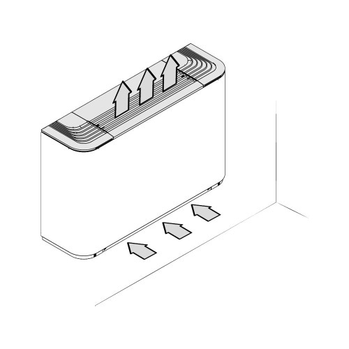 Immagine di Aermec FCZ AS Ventilconvettore per impianto 2 tubi, con mobile alto e griglia fissa, installazione verticale (batteria principale standard) senza comando a bordo - compatibile con sistema VMF FCZ200AS
