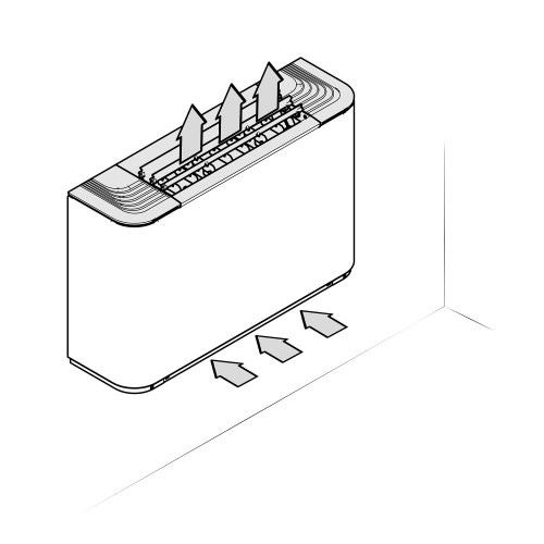 Immagine di Aermec FCZ U Ventilconvettore per impianto 4 tubi, universale con mobile, griglia orientabile, installazione orizzontale/verticale (batterie principale e secondaria standard) senza comando a bordo - compatibile con sistema VMF FCZ301U