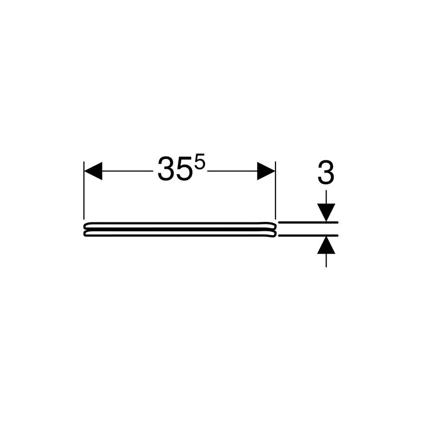Immagine di Geberit COLIBRI' sedile con fissaggio dal basso, senza chiusura ammortizzata, colore bianco finitura lucido 500.912.00.1