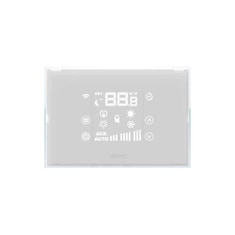 Immagine di Aermec Termostato da incasso con display retroilluminato, tastiera capacitiva e ricevitore ad infrarossi, per controllo ventilconvettori con motori asincroni e brushless AER503IR