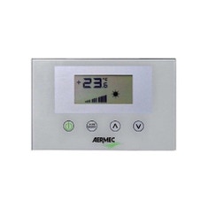Immagine di Aermec VMF Pannello di controllo interfaccia utente a parete per griglie delle cassette, colore grigio chiaro VMF-E4X