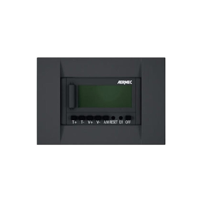 Immagine di Aermec Termostato elettronico per ventilconvettori con ventilazione termostatata o continua, colore nero TPF