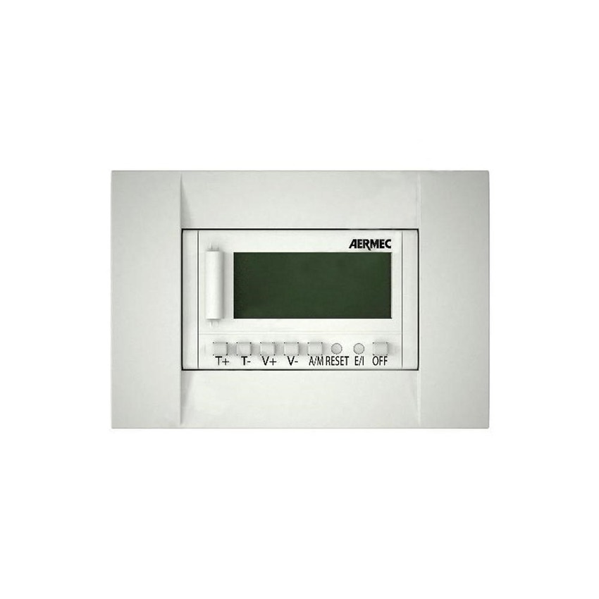 Immagine di Aermec Termostato elettronico per ventilconvettori con ventilazione termostatata o continua, colore bianco TPFW