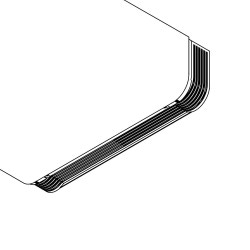 Griglia Di Mandata Per Termoconvettore Fancoil SABIANA CRC 83 MV - 1108 X 170 Mm - 6066037