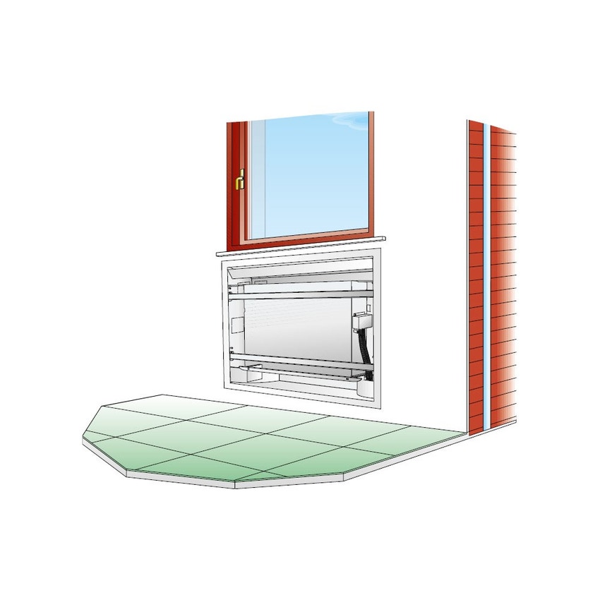 Immagine di Aermec Ventilcassaforma, dima d'installazione per ventilconvettori serie OMNIA UL ad incasso nel muro (versioni P) CHU12L