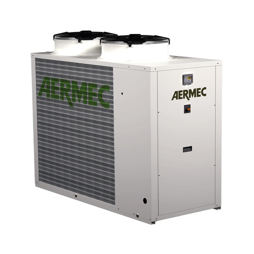 Immagine di Aermec NRK Pompa di calore reversibile condensata ad aria trifase da esterno con kit idronico integrato (accumulo e pompa bassa prevalenza) NRK0150°H°°°°°01