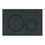 Immagine di Geberit SIGMA20 placca di comando doppio tasto, placca e tasti colore nero, anelli design colore nero finitura opaco 115.882.DW.1