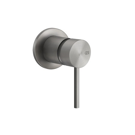 Immagine di Gessi 316 FLESSA comando remoto a parete per lavabo/doccia, 1 uscita, finitura steel brushed 54019#239
