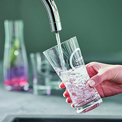 Immagine di Grohe BLUE PURE BAUCURVE miscelatore monocomando per lavello con sistema filtrante dell’acqua finitura cromo lucido 30385000