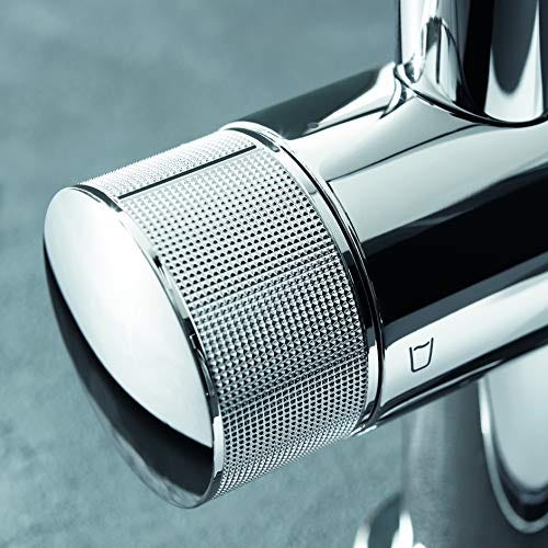 Immagine di Grohe BLUE PURE BAUCURVE miscelatore monocomando per lavello con sistema filtrante dell’acqua finitura cromo lucido 30385000
