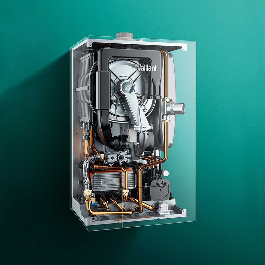 Immagine di Vaillant ecoTEC exclusive VMW 35CF/1-7 CI Caldaia murale a condensazione combinata da interno per riscaldamento e acqua calda sanitaria 0010022015