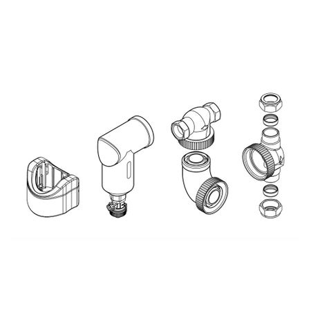 Immagine di Vaillant Filtro defangatore magnetico con attacchi verticali raccordi 1 1/4” 0020249532