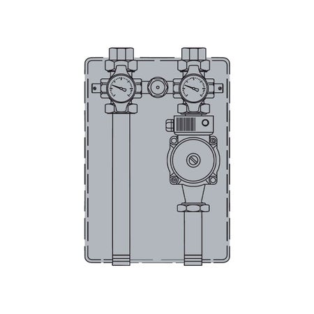 Immagine di Vaillant Modulo di distribuzione idraulica per zona diretta con pompa elettronica ad alta efficienza (classe A) 0020191817