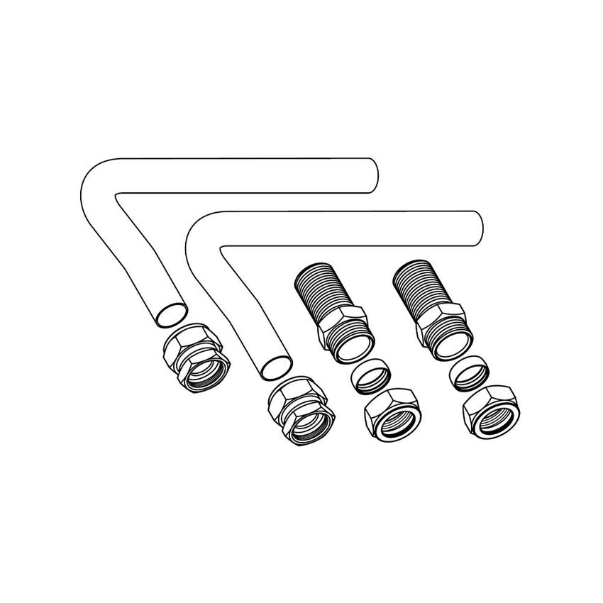 Immagine di Vaillant Set tubi e raccordi per solo riscaldamento, per nuova e vecchia dima con collegamenti a muro 0020218552