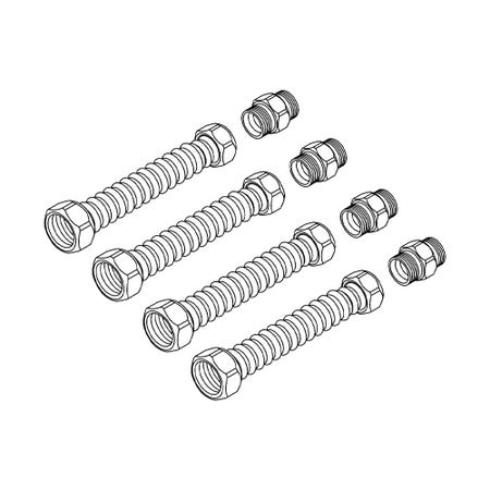 Immagine di Vaillant Kit tubi flessibili e raccordi per riscaldamento e ACS (in caso di sostituzione con dima non Vaillant) 0020202038