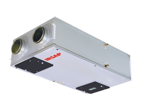 Immagine di Irsap IRSAIR H 150 controllo E unità di ventilazione a doppio flusso con recupero di calore con controllo remoto Touch Screen, posizionamento orizzontale URED015HRE000