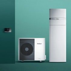 Immagine di Vaillant Kit aroTHERM split VWL 85/5 AS 230V S3 Pompa di calore aria/acqua monofase + uniTOWER split VWL 88/5 IS Modulo a basamento 0010038591