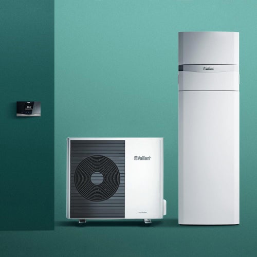 Immagine di Vaillant Kit aroTHERM split VWL 85/5 AS 230V S3 Pompa di calore aria/acqua monofase + uniTOWER split VWL 88/5 IS Modulo a basamento 0010038591