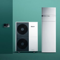Immagine di Vaillant Kit aroTHERM plus VWL 155/6 A 230V S3 Pompa di calore aria/acqua monoblocco monofase + uniTOWER plus VIH QW 190/6 E Modulo a basamento con resistenza 0010038570