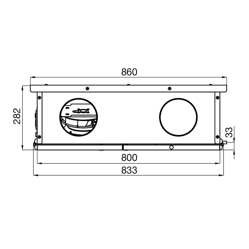 Immagine di Irsap IRSAIR H 350 S unità di ventilazione a doppio flusso con recupero di calore con controllo remoto, posizionamento orizzontale URED035HRS000