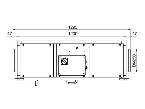 Immagine di Irsap IRSAIR H 850 controllo E unità di ventilazione a doppio flusso con recupero di calore con controllo remoto Touch Screen, posizionamento orizzontale URED085HRE000