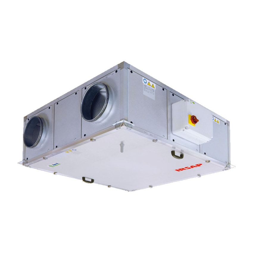 Immagine di Irsap IRSAIR H 850 controllo E unità di ventilazione a doppio flusso con recupero di calore con controllo remoto Touch Screen, posizionamento orizzontale URED085HRE000