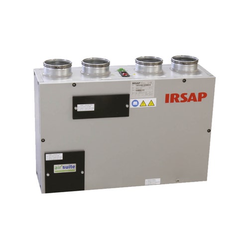 Immagine di Irsap IRSAIR V 150 controllo S unità di ventilazione a doppio flusso con recupero di calore con controllo remoto, posizionamento verticale URED015VRS000
