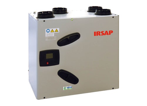 Immagine di Irsap IRSAIR V 430 controllo S unità di ventilazione a doppio flusso con recupero di calore con controllo remoto, posizionamento verticale URED043VRS000