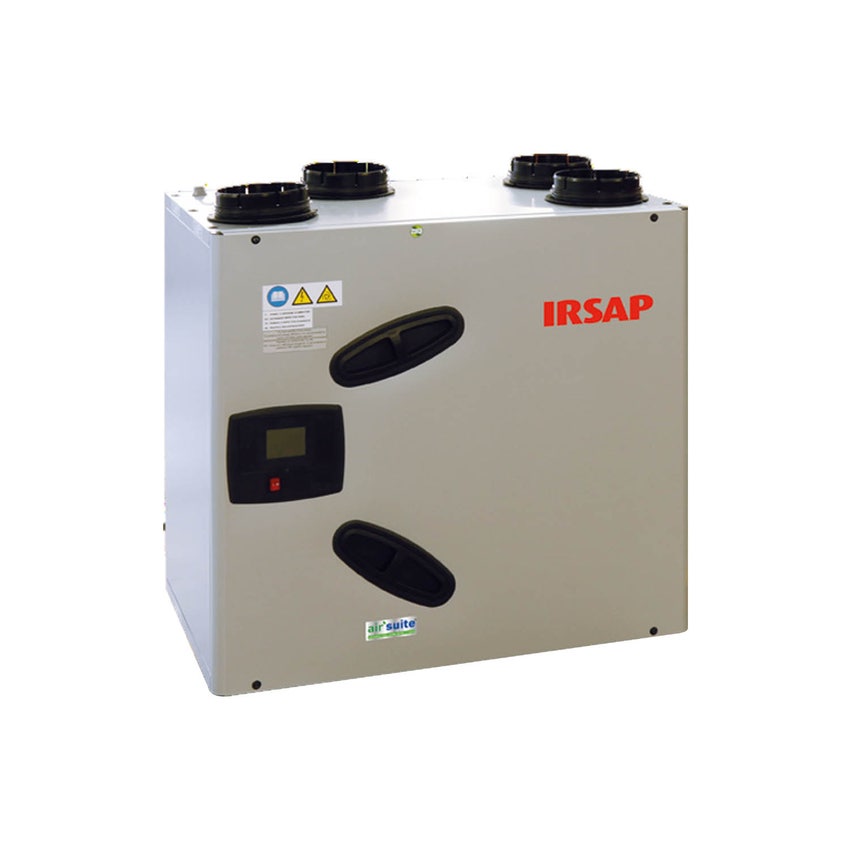 Immagine di Irsap IRSAIR V 430 controllo S unità di ventilazione a doppio flusso con recupero di calore con controllo remoto, posizionamento verticale URED043VRS000
