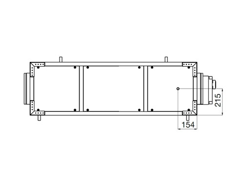 Immagine di Irsap IRSAIR V 850 controllo E unità di ventilazione a doppio flusso con recupero di calore con controllo remoto Touch Screen, posizionamento verticale URED085VRE000
