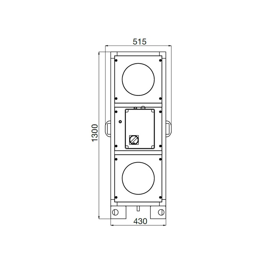 Immagine di Irsap IRSAIR V 850 controllo E unità di ventilazione a doppio flusso con recupero di calore con controllo remoto Touch Screen, posizionamento verticale URED085VRE000