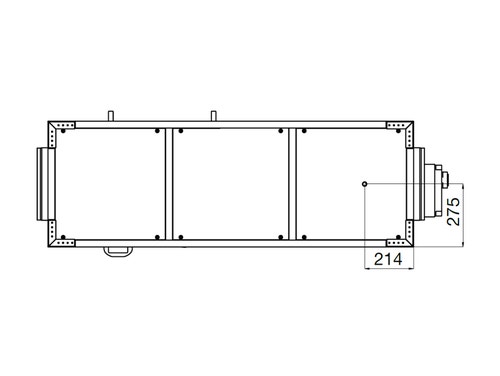 Immagine di Irsap IRSAIR V 1200 E unità di ventilazione a doppio flusso con recupero di calore con controllo remoto Touch Screen, posizionamento verticale URED120VRE000