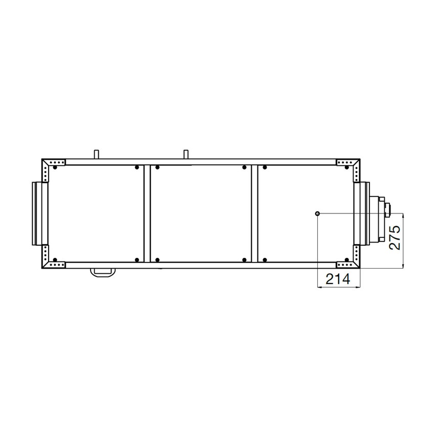 Immagine di Irsap IRSAIR V 1200 E unità di ventilazione a doppio flusso con recupero di calore con controllo remoto Touch Screen, posizionamento verticale URED120VRE000