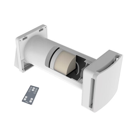 Immagine di Irsap PULSE 30 unità di ventilazione a flusso alternato con recupero di calore per sistemi di ventilazione meccanica controllata decentralizzati UREP00300S000